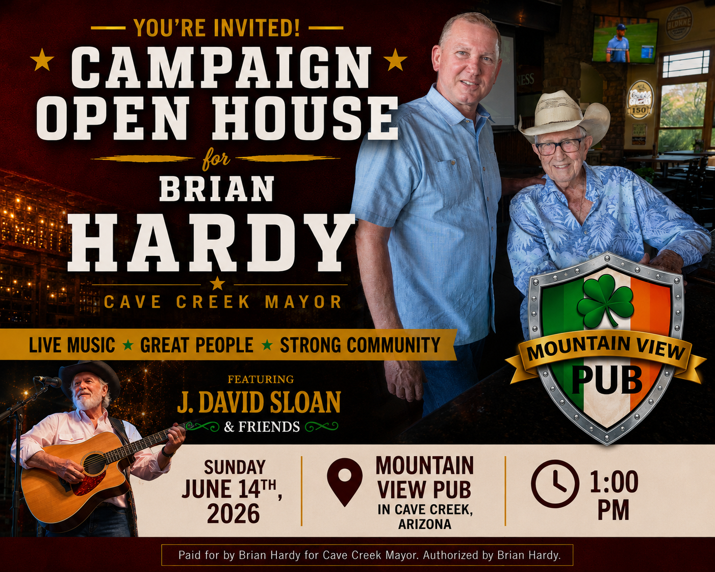 Photo of Brian Hardy for Cave Creek Mayor Open House